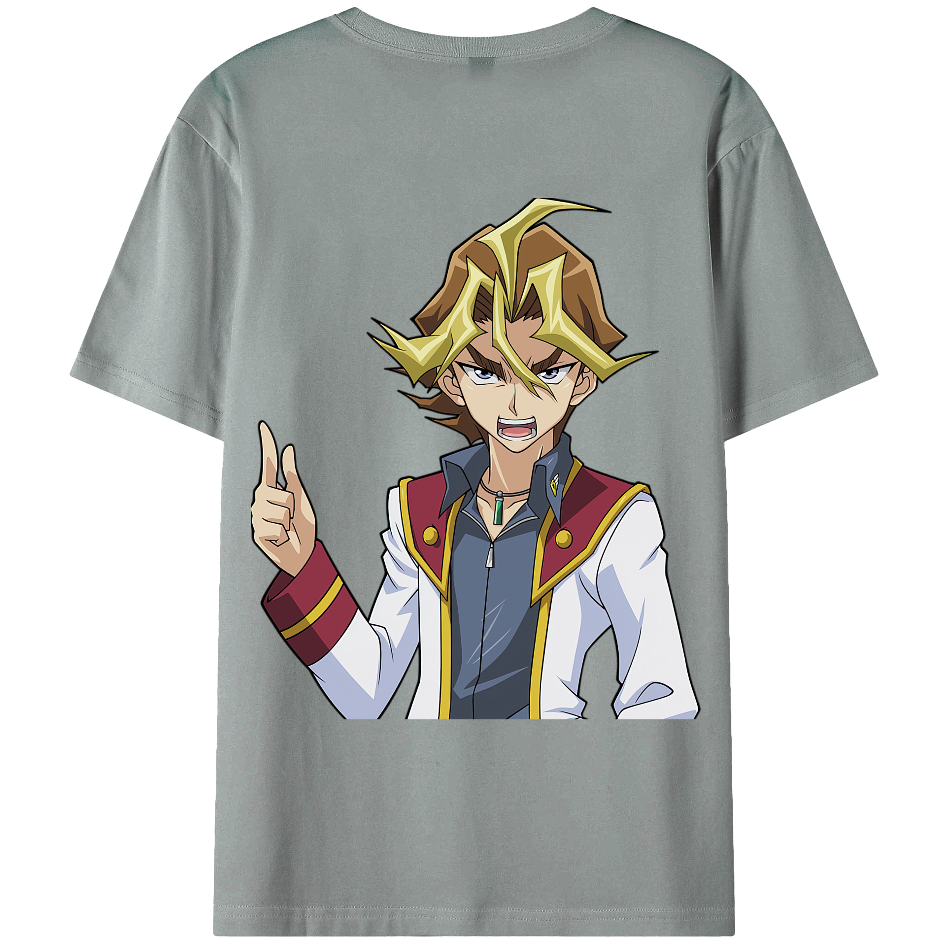 （画像用） 遊☆戯☆王 Yu-Gi-Oh! 綿100％ メンズ半袖Tシャツ（バックプリント） 通気性